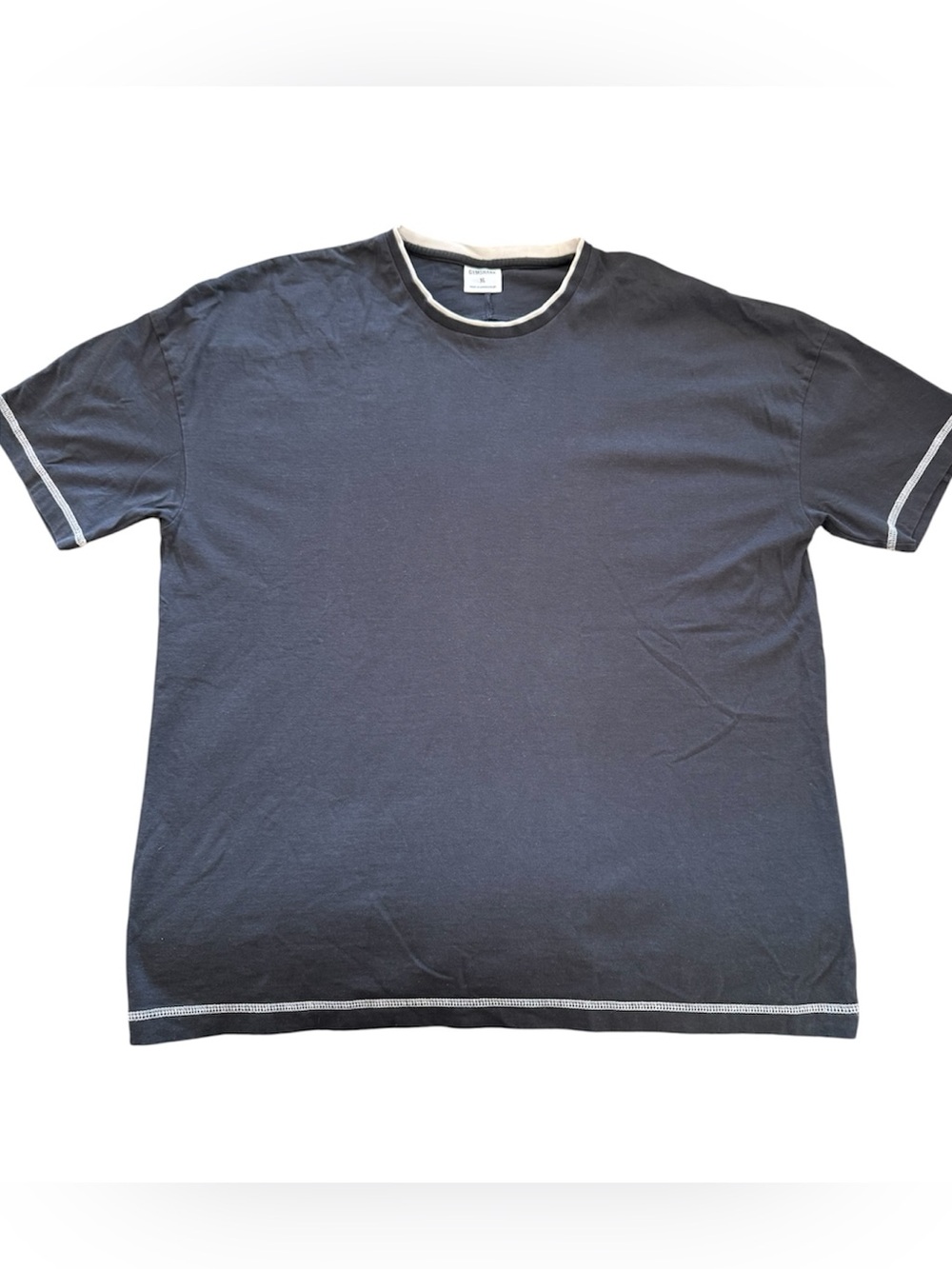 Gymshark Black Short Sleeve Crew with Contrast Trim